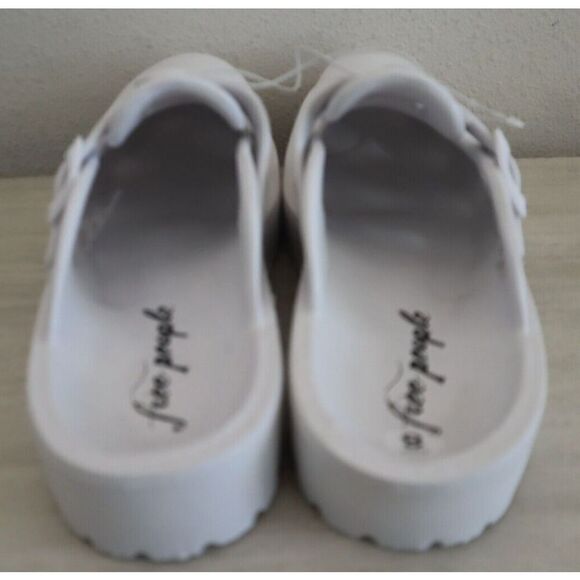 Free People 0004629774 Women's Sz 39 US 8 White Karlie Buckle Slip-On Clogs - Picture 8 of 8